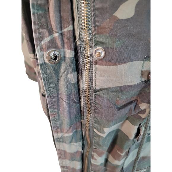 New Look Camo Jacket Zip/Snap Lined Drawstring Waist Sz 3X - Picture 7 of 10